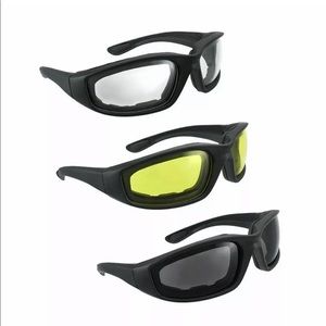 New 3 Pair Motorcycle Sports Biker Riding Glas…